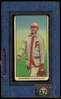 Picture, Helmar Brewing, T206-Helmar Card # 27, Grover Cleveland ALEXANDER (HOF), Striding, Philadelphia Phillies